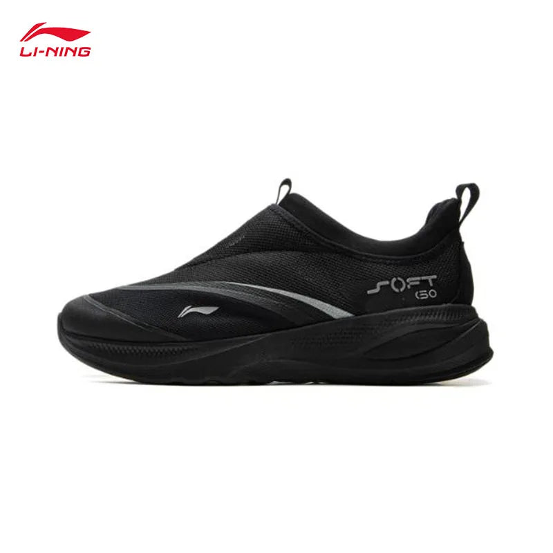 LI-NING SOFT GO 2 Ανδρικά Παπούτσια Πεζοπορίας Slip-on με Μαλακή Παχιά Φτέρνα, Άνετα και Ανθεκτικά Αθλητικά Casual Παπούτσια AGLV005
