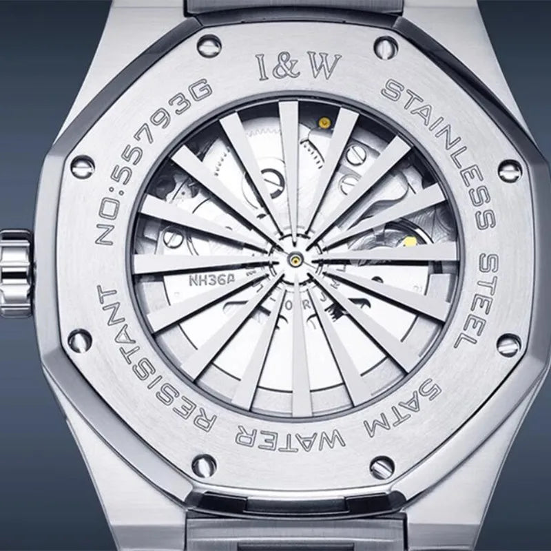 CARNIVAL Men's Mechanical Watch Brand Luxury Sapphire NH36 Movement Automatic Wrist Watches 50m Waterproof for Men