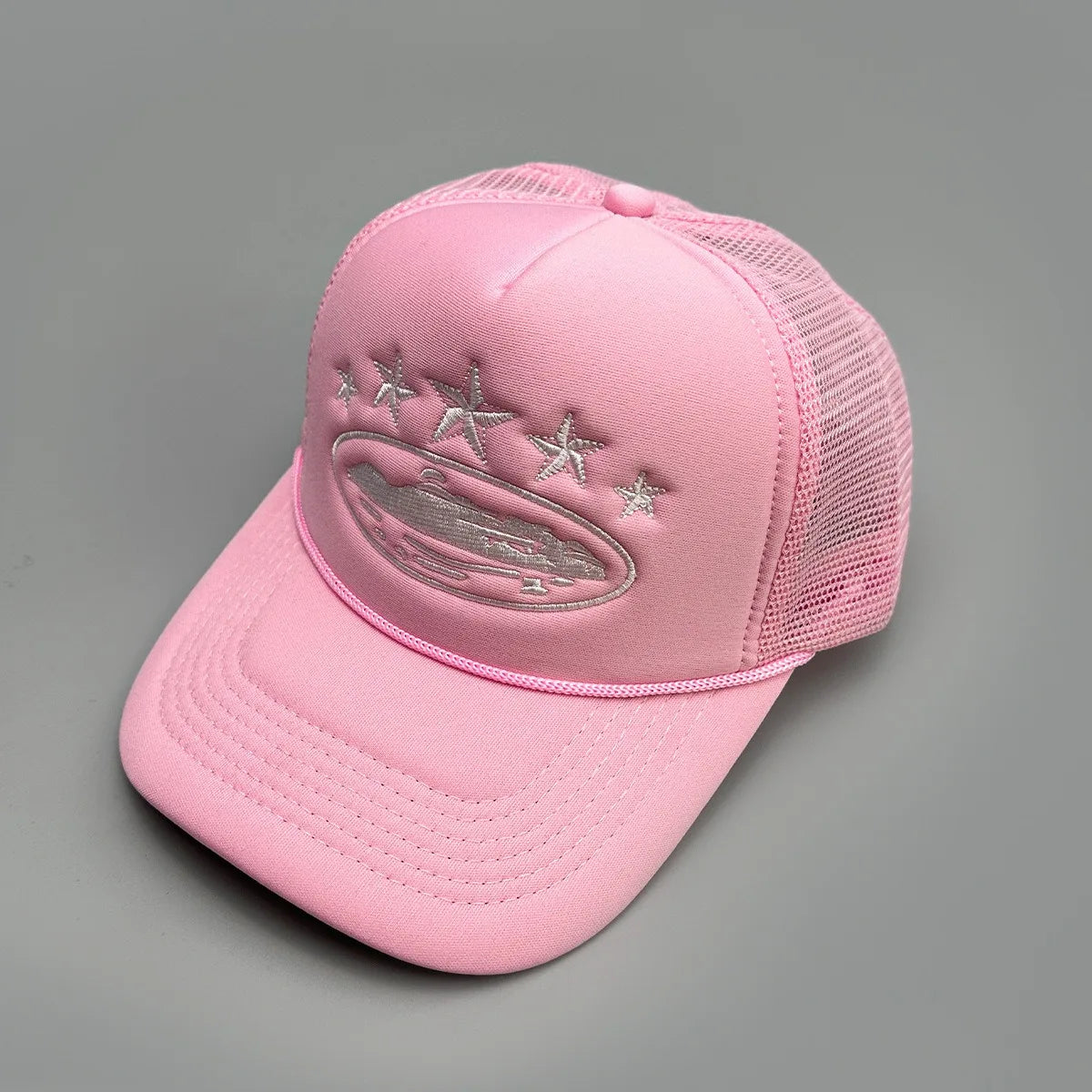 Cruise Ship Pattern Baseball Cap Summer Five-star Mesh Cap for Men and Women Outdoor Beach Sun Protection Trucker Baseball Caps