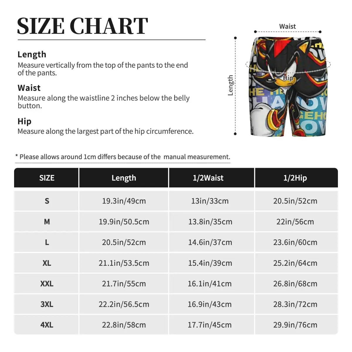Custom Shadow The Hedgehog Sonic Poster Short Pajama Pants Men Sleepwear Sleep Lounge Bottom Shorts Sleeping Pants