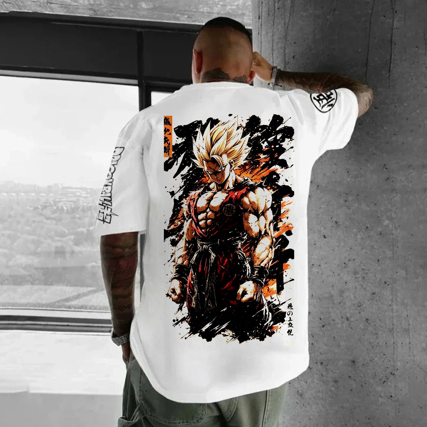 Dragon Ball Japanese Anime Printed Men's T-Shirt Majin Buu Boys Children Harajuku Short Sleeve Kids Goku T-shirt Summer Clothing