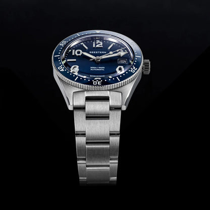 SEESTERN Diver Men Watch Automatic Mechanical Wristwatches NH35 Movement Ceramic Bezel 20Bar Waterproof Sapphire Luminou S434-2