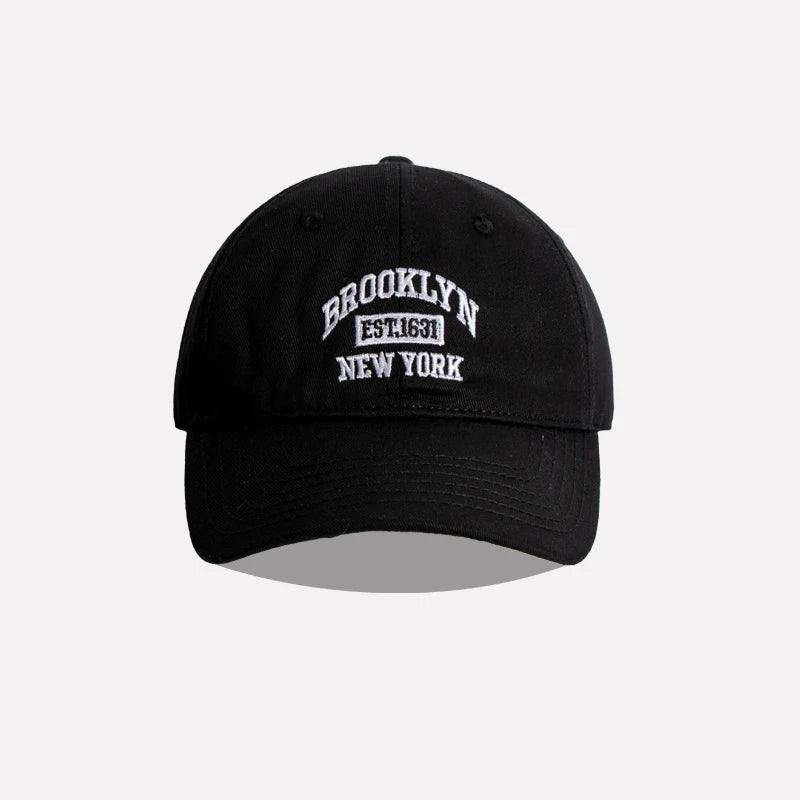 Soft Cotton Letter Embroidered Baseball Cap For Women Men Casual Outdoor Sports Curved Brim Visor Hats Unisex Hip Hop Dad Caps