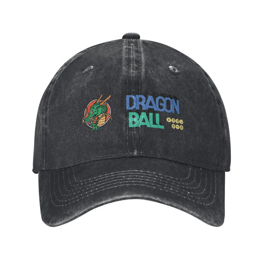 Dragon Ball Shenron Logo Baseball Caps Unisex Distressed Denim Snapback Cap Goku Kakarot Manga Outdoor Adjustable Fit Caps Hat, Produit gaming premium Fraquane, produits de luxe, nouvelle génération, équipement gamer