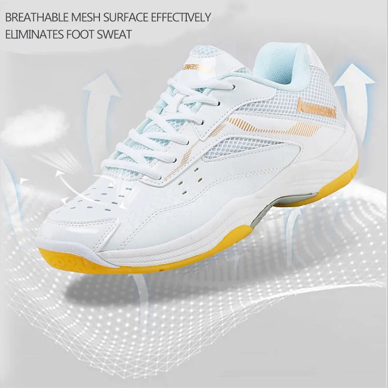 Zapatillas de bádminton para hombre de Kawasaki. Zapatillas deportivas profesionales para mujer. Zapatillas transpirables para pista cubierta. K-086