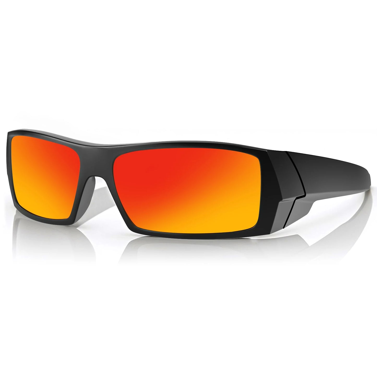 MAXJULI Z87 Polarized Sunglasses Men Wrap Around Sport Driving UV400 Retro Vintage Shield Safety Glasses 8231