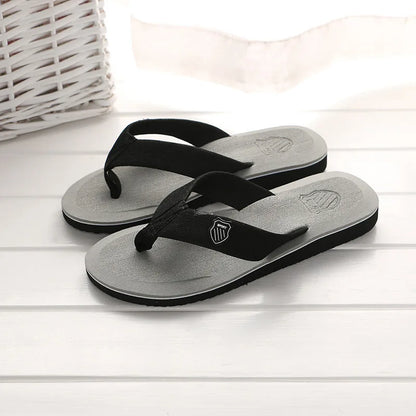Pantoufles d'intérieur décontractées pour hommes, tongs, sandales de plage, diapositives plates coordonnantes, chaussures de maison, été