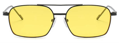 NEW Sun Glasses Unisex Double Beam Anti-UV Spectacles Personality Eyeglasses Simplity Ornamental Alloy Frame Sunglasses