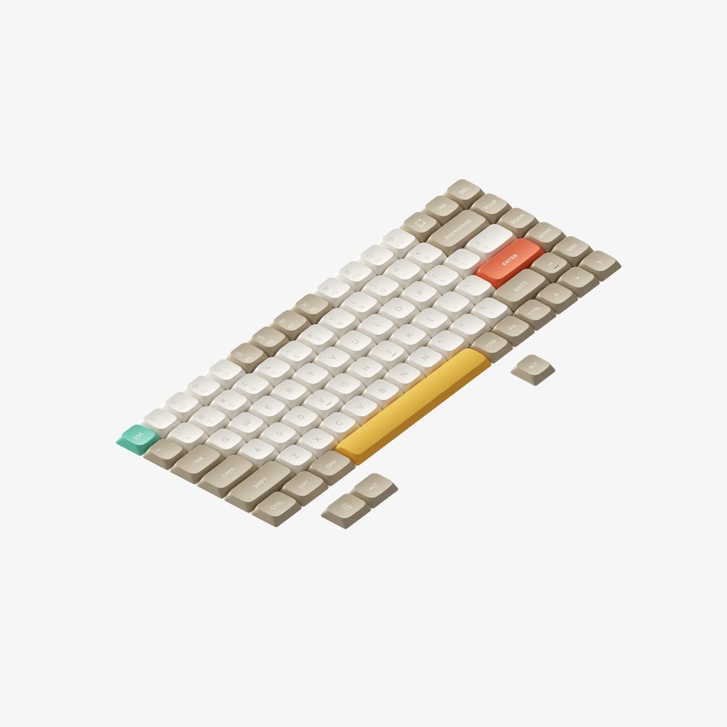 NuPhy nSA Profile Shine-through nSA PC Keycaps Transparent Keycap Low Profile Suitable for Air Series For AIR75/AIR75 V2/AIR96