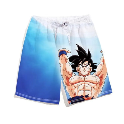 2026 Trendy Dragon Ball Printed Children's Shorts, Children's Shorts Boys' Beach Shorts Summer Quick Drying Cartoon Swim Trunks