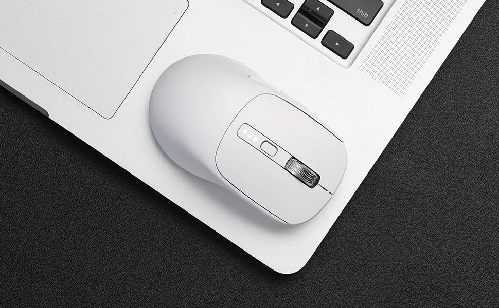 Wireless Mouse Bluetooth Compatible 5.2 USB 2.4Ghz Mice Ergonomic Wireless Office Mouse for iPad MacBook Tablet Laptop Computer