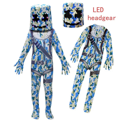 ❤★❤DJ-Guerillakampf-Kostüme Jumpsuits für Kinder Clown-Cosplay-Kleidung Halloween-Weihnachtskostüm Party Game Cos Fortnites Co★♥★