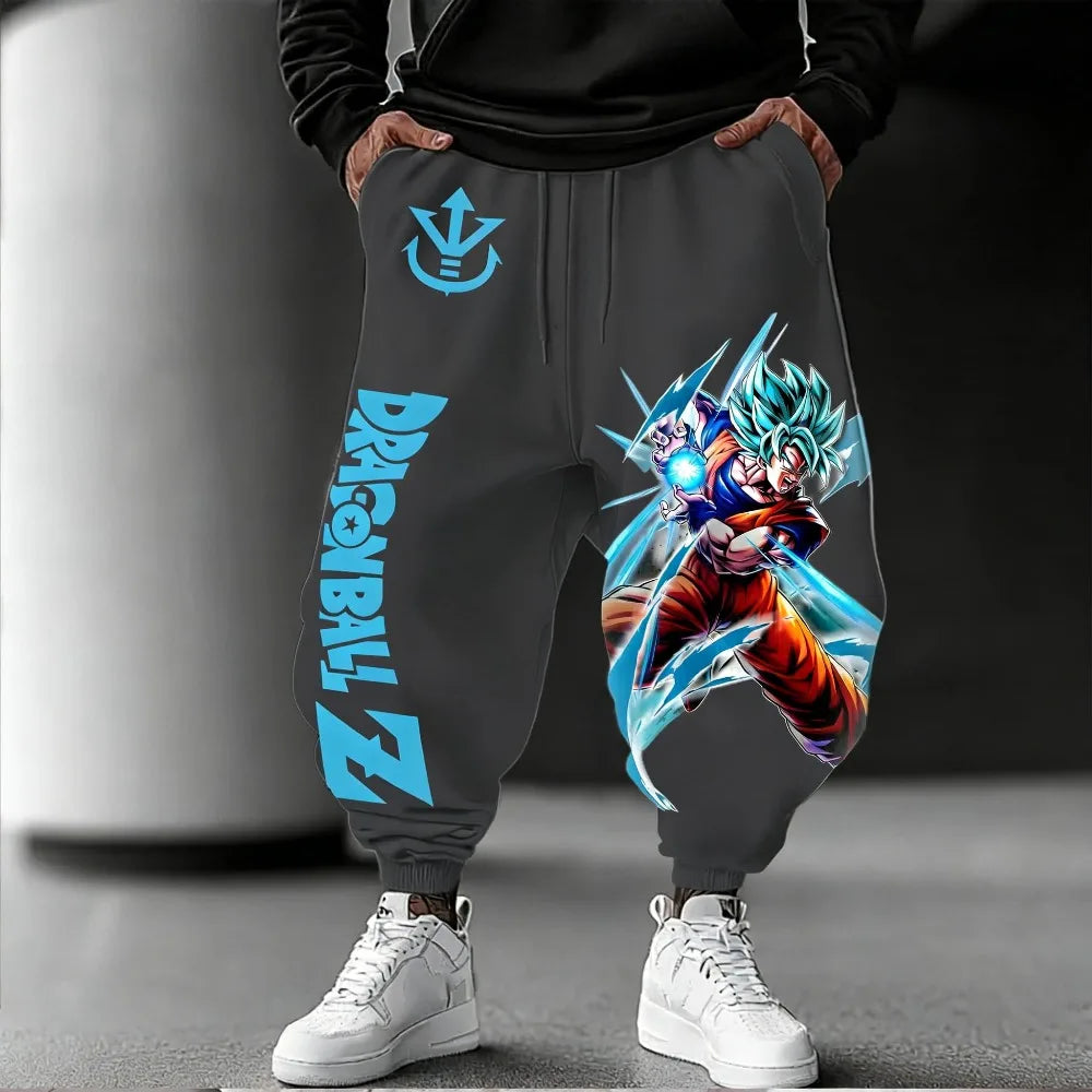 Unisex-Hose aus reiner Baumwolle Dragon Ball Goku 2026 Sommer-Neuheit Harajuku-Anime-Print Amerikanischer Hip-Hop Locker geschnittene Freizeithose