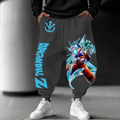 Unisex-Hose aus reiner Baumwolle Dragon Ball Goku 2026 Sommer-Neuheit Harajuku-Anime-Print Amerikanischer Hip-Hop Locker geschnittene Freizeithose