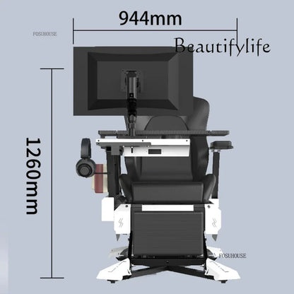 Office Chairs Zero Gravity Notebook Cockpit Gaming Chair Multifunctional Comfortable Computer Chair Lazy Cockpit Integrated