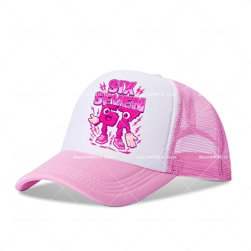 Casquette de baseball Steal A Brainrot 67 Six Seven, motif cartoon/anime, lettres de l'alphabet A à Z, pour garçons et filles, ajustable, sport et mode, couvre-chef pour adulte, cadeau