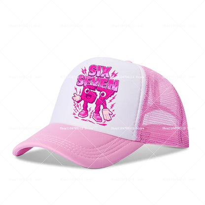 Casquette de baseball Steal A Brainrot 67 Six Seven, motif cartoon/anime, lettres de l'alphabet A à Z, pour garçons et filles, ajustable, sport et mode, couvre-chef pour adulte, cadeau