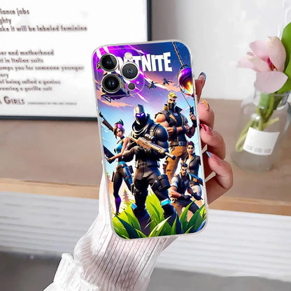 F-Fortnites-Cools Handyhülle für iPhone 17 16 15 14 13 12 11 Pro Max Plus, weiche Schutzhülle, personalisierbar DIY