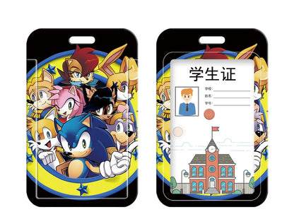 3pcs/set Sonic Anime Student Backpack Double Shoulder Bag Hedgehog Shoulder Bag Shadow Pencil Case Study Set School gift