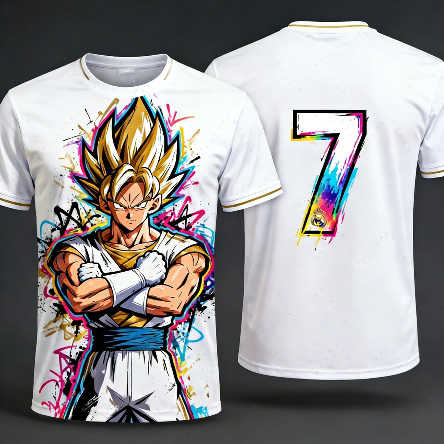 2026 Summer Dragon Ball T-Shirt High Quality 3D Goku Print Oversized Unisex Retro Y2K Anime Football Casual for Men Women Kids