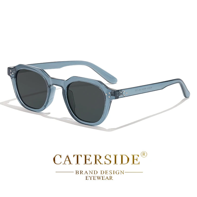 Caterside Nové retro polarizované pánské sluneční brýle s čtvercovým rámem z TR90, dámské sluneční brýle, outdoor, řízení, rybaření, UV400, dárek