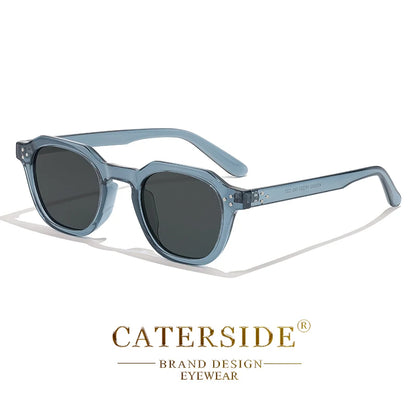 Caterside Nové retro polarizované pánské sluneční brýle s čtvercovým rámem z TR90, dámské sluneční brýle, outdoor, řízení, rybaření, UV400, dárek