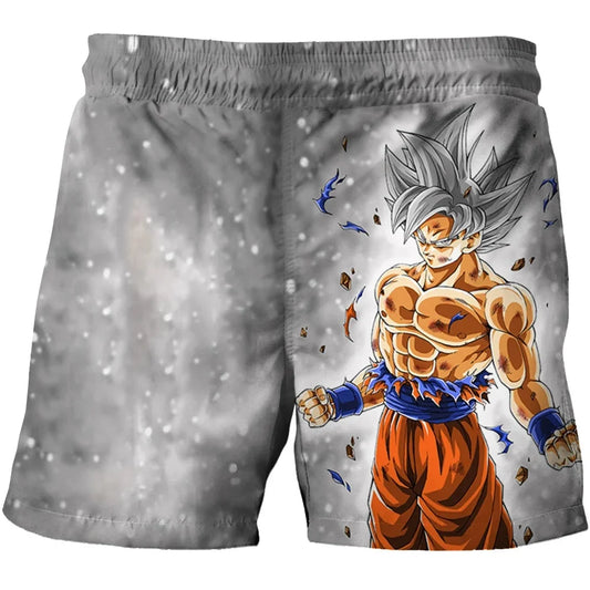 2026 Cartoon Dragon Ball Z Children's Boys' Shorts Beach Pants Summer Cartoon Cute Boys Beach Pants Comfortable and Breathable
