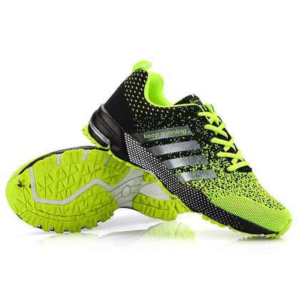 Men Running Shoes Mesh Fashion Sneakers Breathable Casual Sport Shoes Outdoor Walking Jogging Tennis Shoes Athletics Plus Size