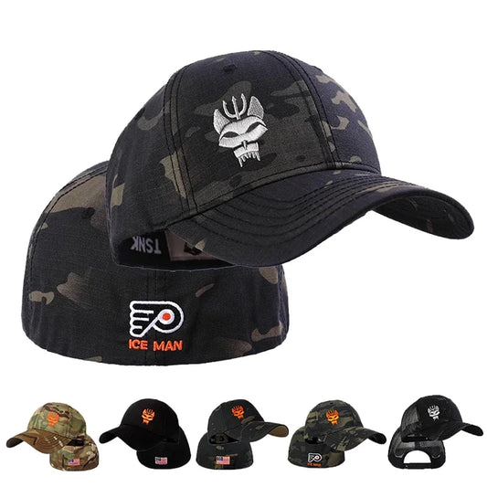 Fashion Cotton Baseball Cap Men Women Military Enthusiasts Tactical Cap Snapback Stretchable Hat Running Fishing Gorras