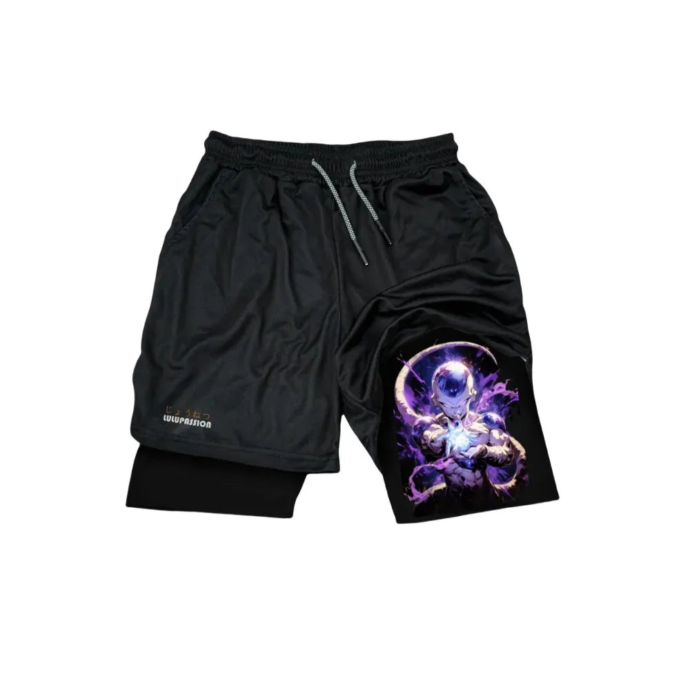 Unisex Dragon Ball Frieza 2026 New Summer Hot Harajuku Anime Printed Loose Sport Speed Dry Double Layer Shorts