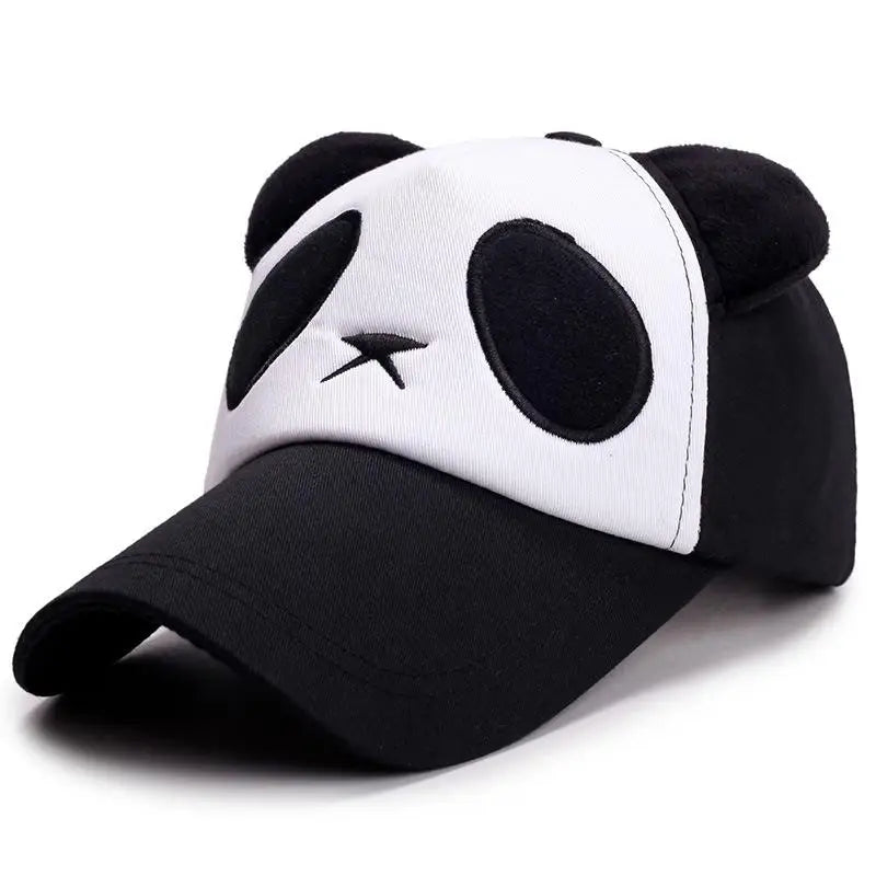Casquettes de baseball d'été mignonnes avec panda pour hommes et femmes, casquettes hip-hop en coton à fermeture snapback, protection solaire, garçons et filles, casquettes d'extérieur, dropshipping