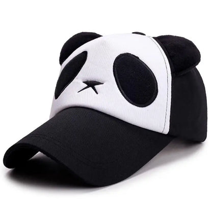 Casquettes de baseball d'été mignonnes avec panda pour hommes et femmes, casquettes hip-hop en coton à fermeture snapback, protection solaire, garçons et filles, casquettes d'extérieur, dropshipping