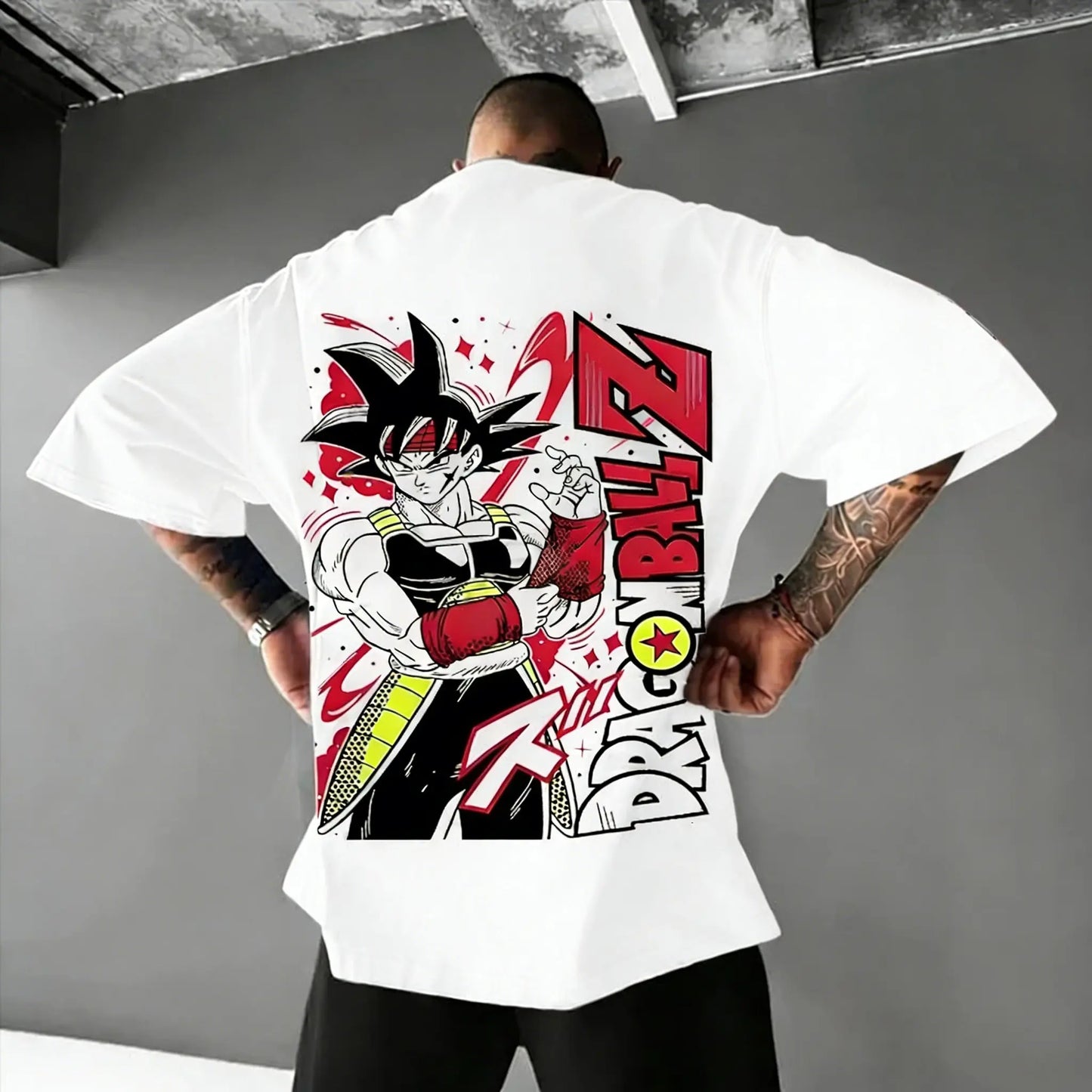 Dragon Ball Super Men's and Women's T-Shirts Bardock Anime Tee Summer Spring Boy's Retro Short Sleeves Parent-child Outfits