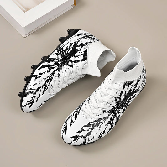 Chaussures de football AG FG ultra légères, tissu PU anti-transpiration, semelle en TPU résistante à l'usure, coupe ajustée, unisexe, baskets d'entraînement pour terrain naturel