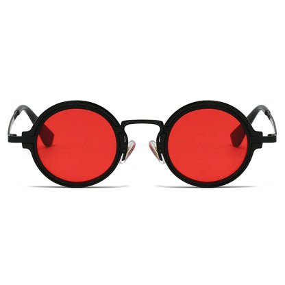 New Retro Small Round Frame Sunglasses for Men's Personalized Steampunk Outdoor Driving Sunglasses Street Photography