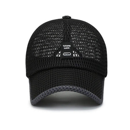 Summer Mesh Cap Baseball Breathable Outdoor Adjustable Snapback Hiking Fishing Cap Women Men Cool Casual Sport Cycling Cap