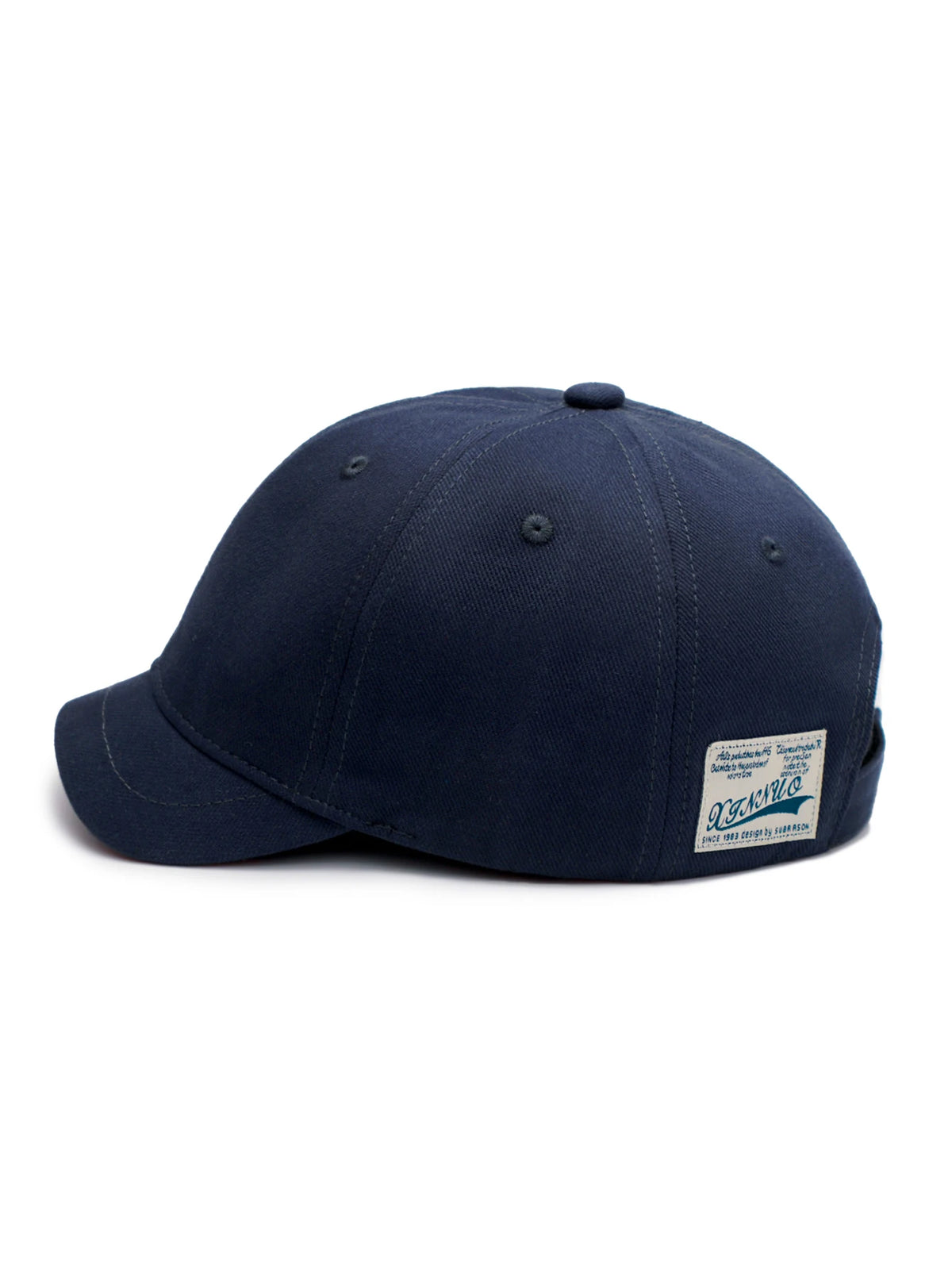 Casquette de baseball en coton à visière courte pour homme et femme, style décontracté vintage « Dad Hat », ajustable, style « trucker », profil bas, avec bande de fermeture en nylon
