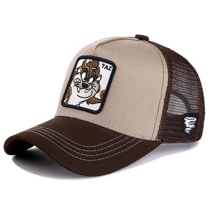 Czapka unisex z motywem anime, naszywka haftowana, czapka baseballowa, czapka typu trucker, czapki siatkowe, czapka przeciwsłoneczna