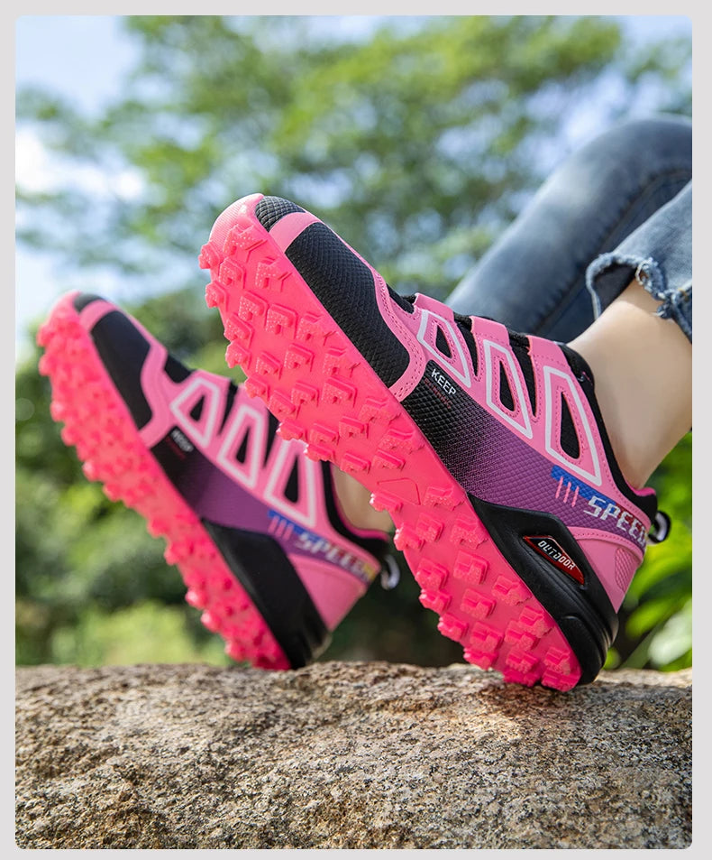 Women’s Waterproof Hiking Shoes Outdoor Sports Shoes Women’s Walking Travel Sports Shoes Bicycle Sports Shoes Running Sports Shoes
