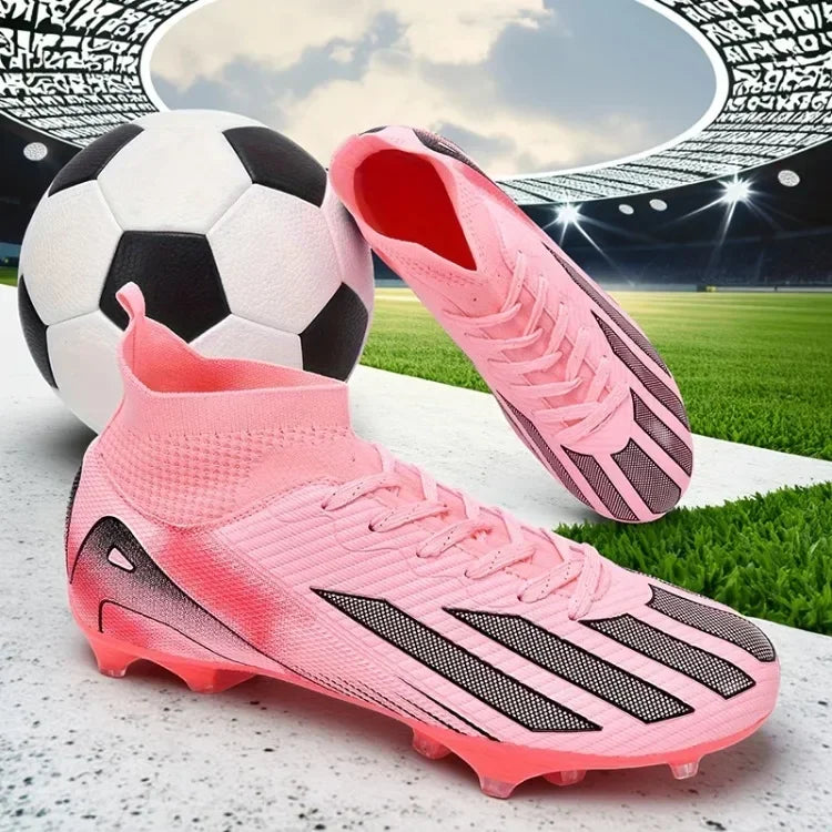 Fotbollsskor för män, New TF, sneakers för konstgräs och turf, ultralätta herrfotbollsskor, bekväma ankelhöga fotbollsskor för futsal och snabbt spel