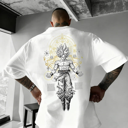 Dragon Ball Japanese Anime Printed Men's T-Shirt Majin Buu Boys Children Harajuku Short Sleeve Kids Goku T-shirt Summer Clothing
