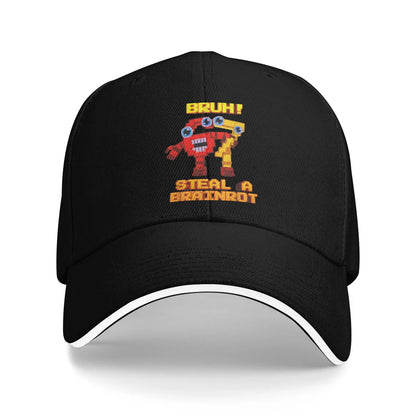 67 Six Seven 6-7 Baseball Cap Popular Steal Brainrot Gaming Meme Sandwich Caps Men Women Breathable Dad Hat Outdoor