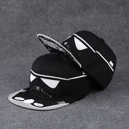 Men's Letter Embroidery All-match Flat Brim Baseball Cap Ladies Summer Hip Hop Hats Outdoor Shade Adjustable Casual Peaked Caps
