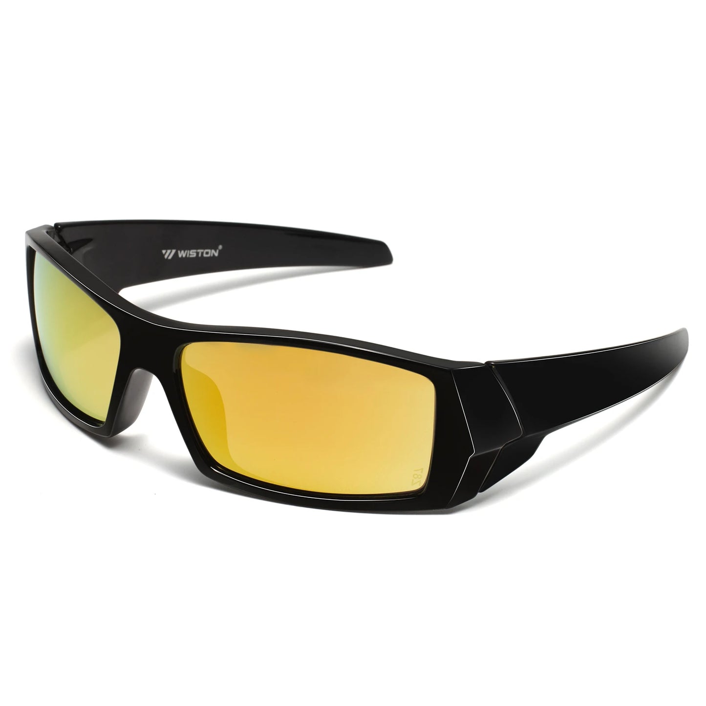 MAXJULI Z87 Polarized Sunglasses Men Wrap Around Sport Driving UV400 Retro Vintage Shield Safety Glasses 8231