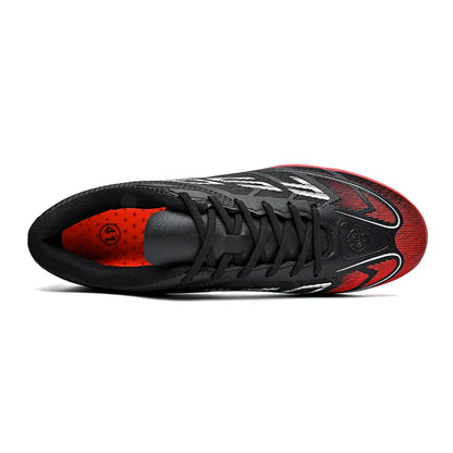 Chaussures de football populaires à tige basse FG/TF, unisexe, pour terrain, entraînement rapide, crampons antidérapants à crampons longs