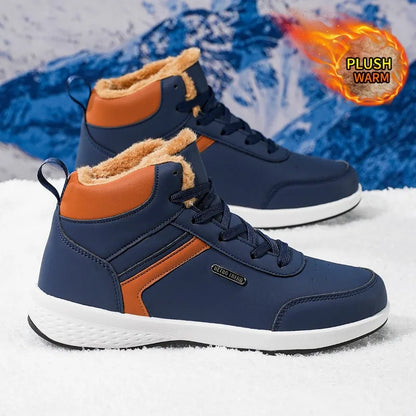 Bottes d'hiver neuves pour hommes et femmes, bottes de neige, bottes d'extérieur, antidérapantes, chaudes, en fourrure, baskets décontractées, bottines grande taille, chaussures de randonnée