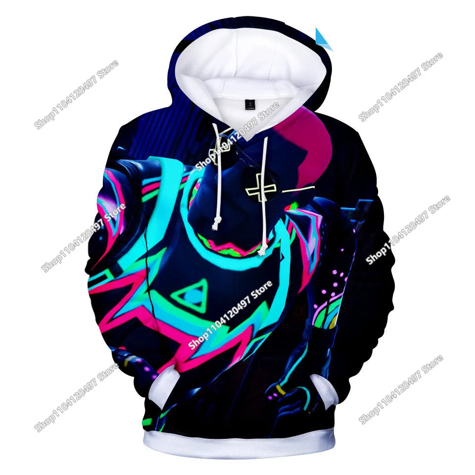Fortnite-Cosplay-Sweatshirt, 3D-bedruckter Unisex-Gaming-Hoodie, lässige Anime-Kawaii-Jacke, Kinderkleidung, Geschenke