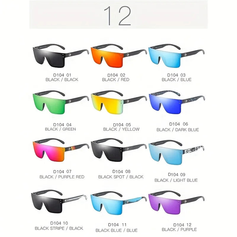DUBERY Polarized UV400 Protection Sunglasses For Men And Women 12 Colors Model 104