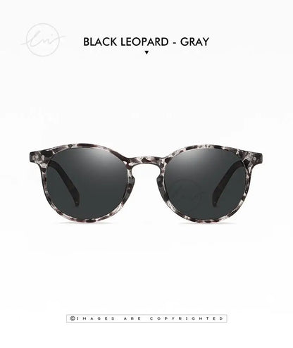 LM Retro Round Sunglasses Women Men Ultralight TR90 Polarized Unisex Driving Shades Vintage Sun Glasses UV400 Gafas De Sol