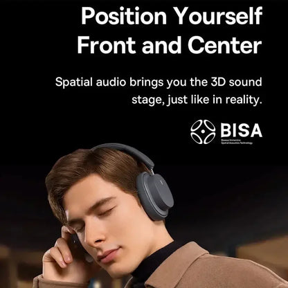 Cuffie over-ear wireless Bluetooth 5.3 Baseus – Driver HiFi da 40mm, autonomia di 70H, headset pieghevole con audio spaziale